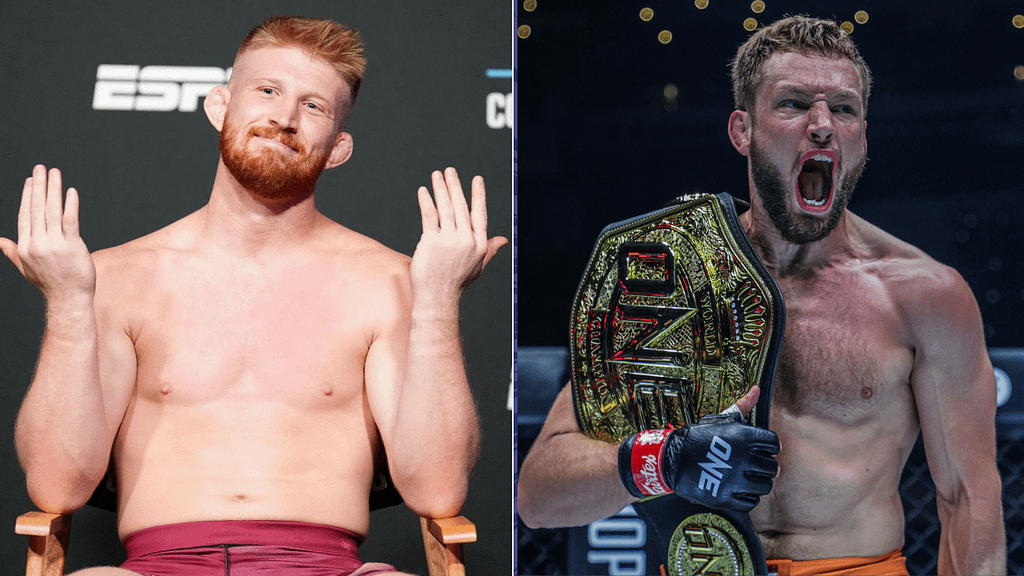 Bo Nickal on the left and Reinier de Ridder on the right; a comparison.